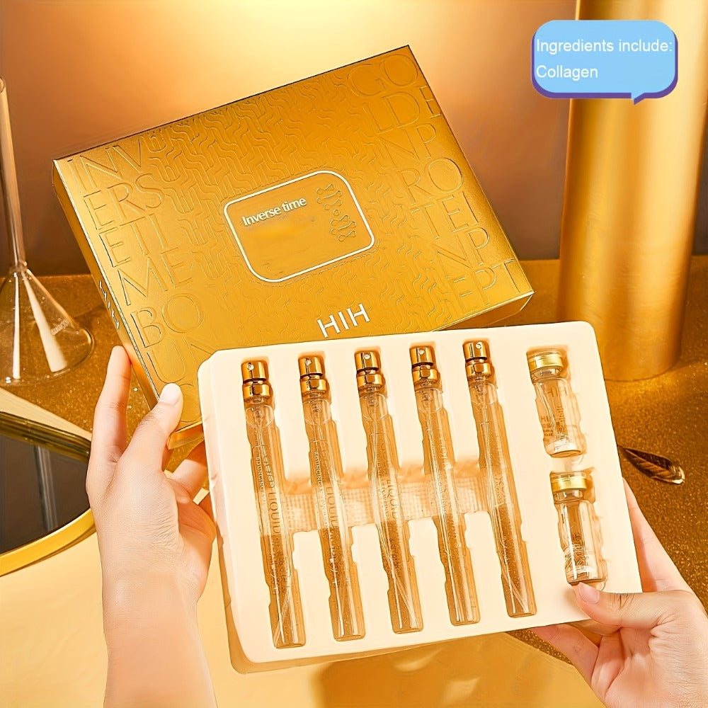 Collagen Protein Thread Lift Set Instant Face Firming Absorbable Silk Fibroin Serum Threads Anti Aging Skin Tightening Face Essence Gift Set