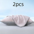 Cooling Pillow Cases 2-Pack 3D Ice Bean Texture ¨C Soft Polyester Pillowcases for Summer | Machine Washable | Cool Sleep Bedroom Pillow Covers | 18.9¡± x 29.13¡± | No Insert