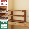 3/5/6-Tier Shoe Rack, Wood Grain Finish, Multi-Layer Freestanding Shoe Storage Organizer for Entryway, Hallway & Dorm Room, Easy Assembly, Space-Saving Design, Brown