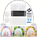 Balloon Arch Kit with Stand 3M Wide 98 Inch Tall, Adjustable Balloon Arch Stand with Water Fillable Bases and Manual Pump for Wedding Birthday Baby Shower Graduation Halloween Christmas Party Decorations