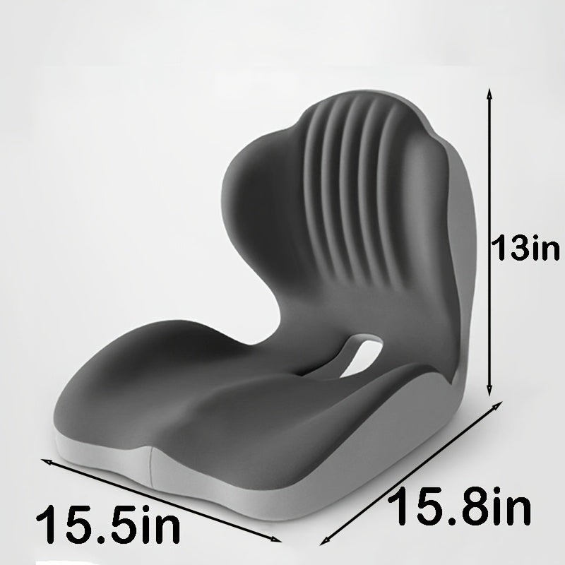 Hip & Lumbar Support Seat Cushion Ergonomic Memory Foam ¨C Breathable High-Density Back Support Pillow for Office Chair, Car Seat & Long Sitting, Daily Use or Gift