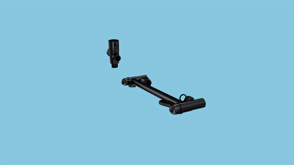 High Pressure Rainfall Handheld Shower Head Combo, 11-Inch Extension Arm, 9 Settings, 180¡ã Adjustable, Anti-Leak with Holder, Chrome & Matte Black, 8/10/12 Inch