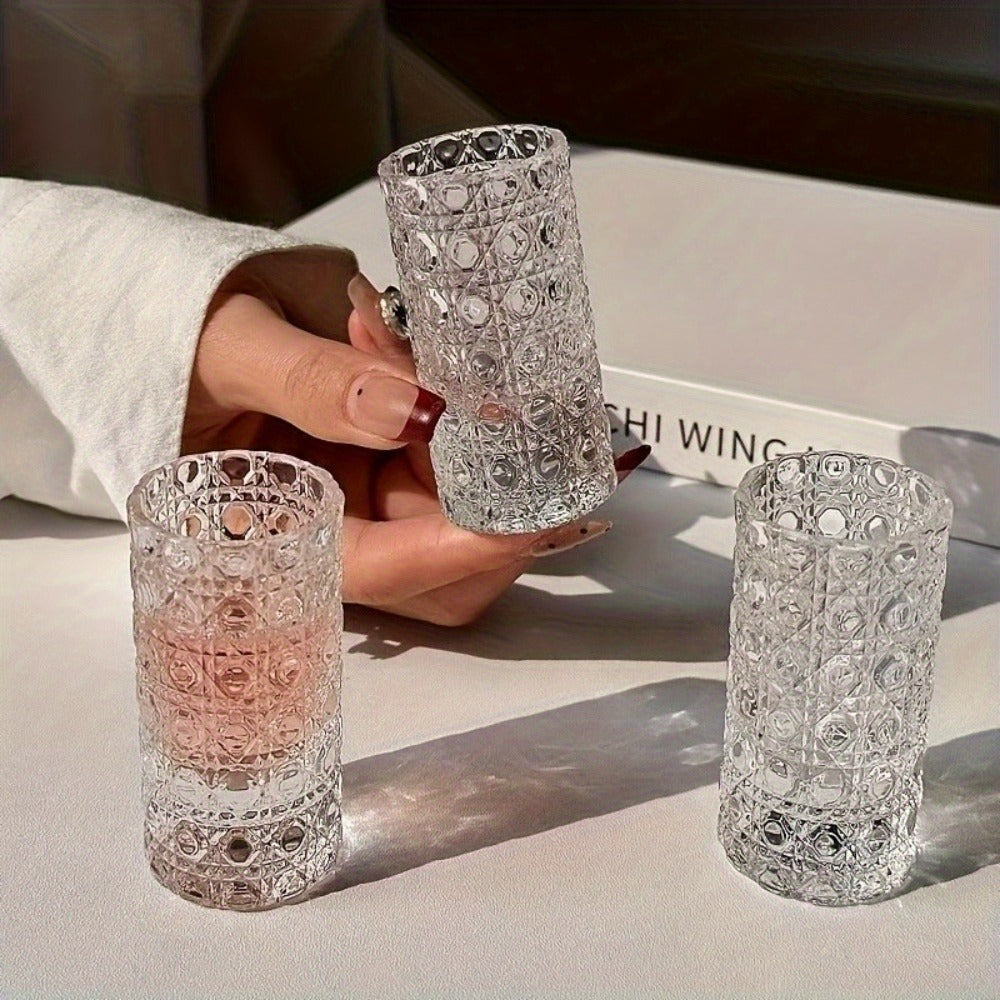 Shot Glass Set Diamond Engraved ¨C Whiskey Vodka Tequila Glasses for Parties Weddings Home Bar Entertaining Reusable Barware Gift