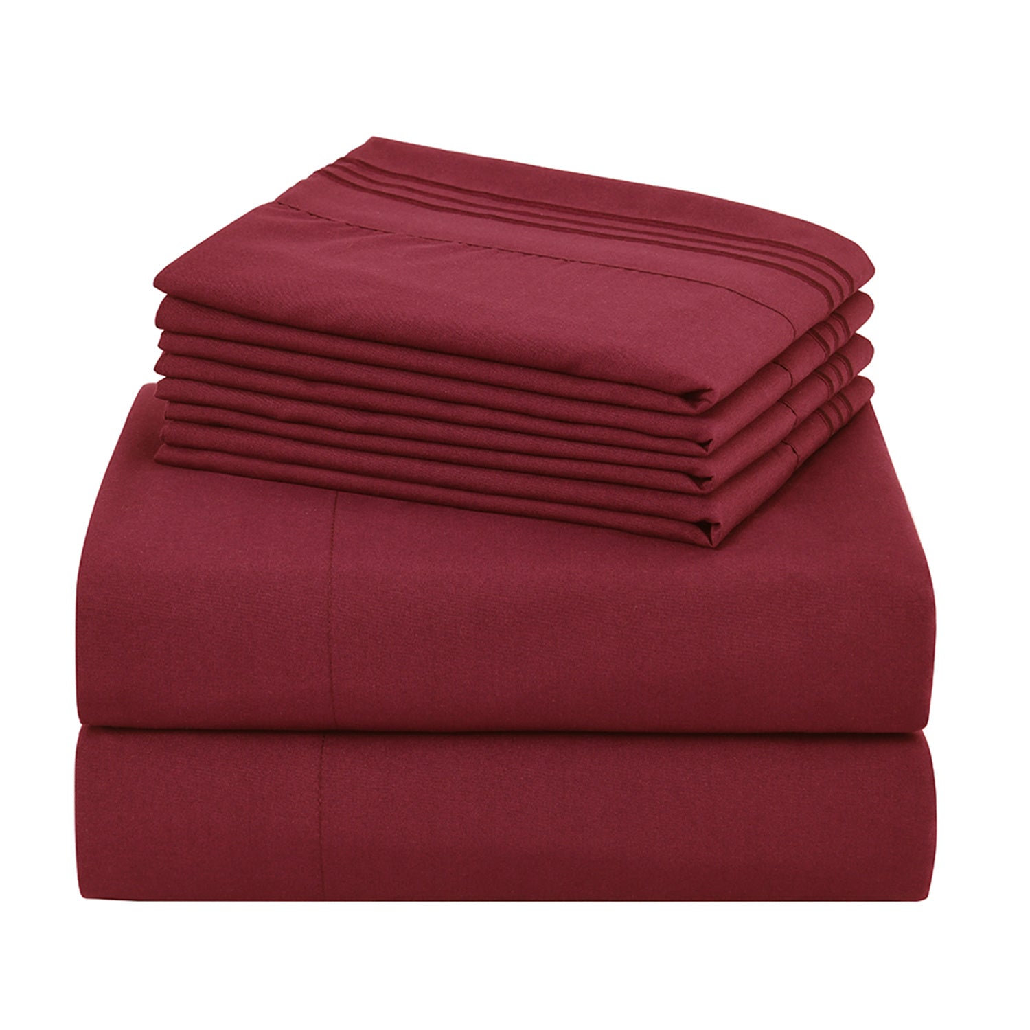 Microfiber Bed Sheet Set 4-6 Piece 100 GSM Deep Pocket 18 Inch Hotel Grade Ultra-Soft Breathable All-Season Machine Washable Twin Full Queen King