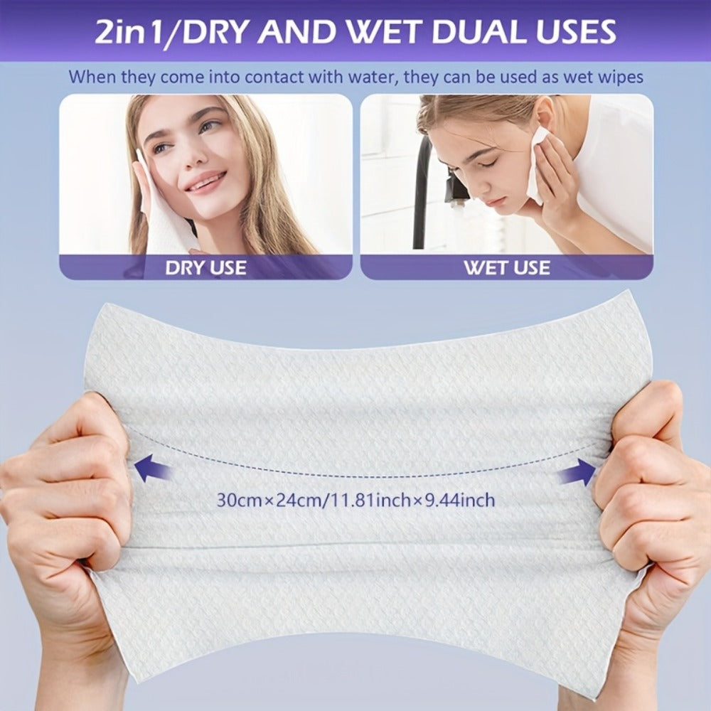 Compressed Disposable Face Towels 36pcs ¨C Pure Non-Woven Fabric Makeup Remover Wipes, Individually Wrapped Thickened Skin-Friendly Cleansing Cloths, Portable Travel Facial Towel Set Mixed Color