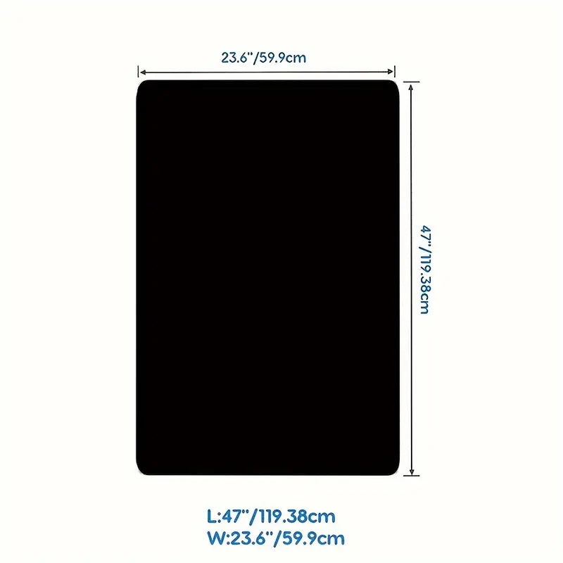 Kitchen Counter Mat Heat Resistant Countertop Protector Pad Extra Large Cuttable Non-Slip Mat for Kitchen Counter Dining Table - Waterproof Protective Mat 36 inch 47 inch Black Gray