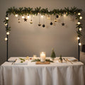 Metal Table Arch Stand Adjustable 6.8ft with Clamps | Black Flower Arch Bracket for Wedding Centerpiece Birthday Christmas Halloween Thanksgiving Easter Hanukkah Party Table Decorations