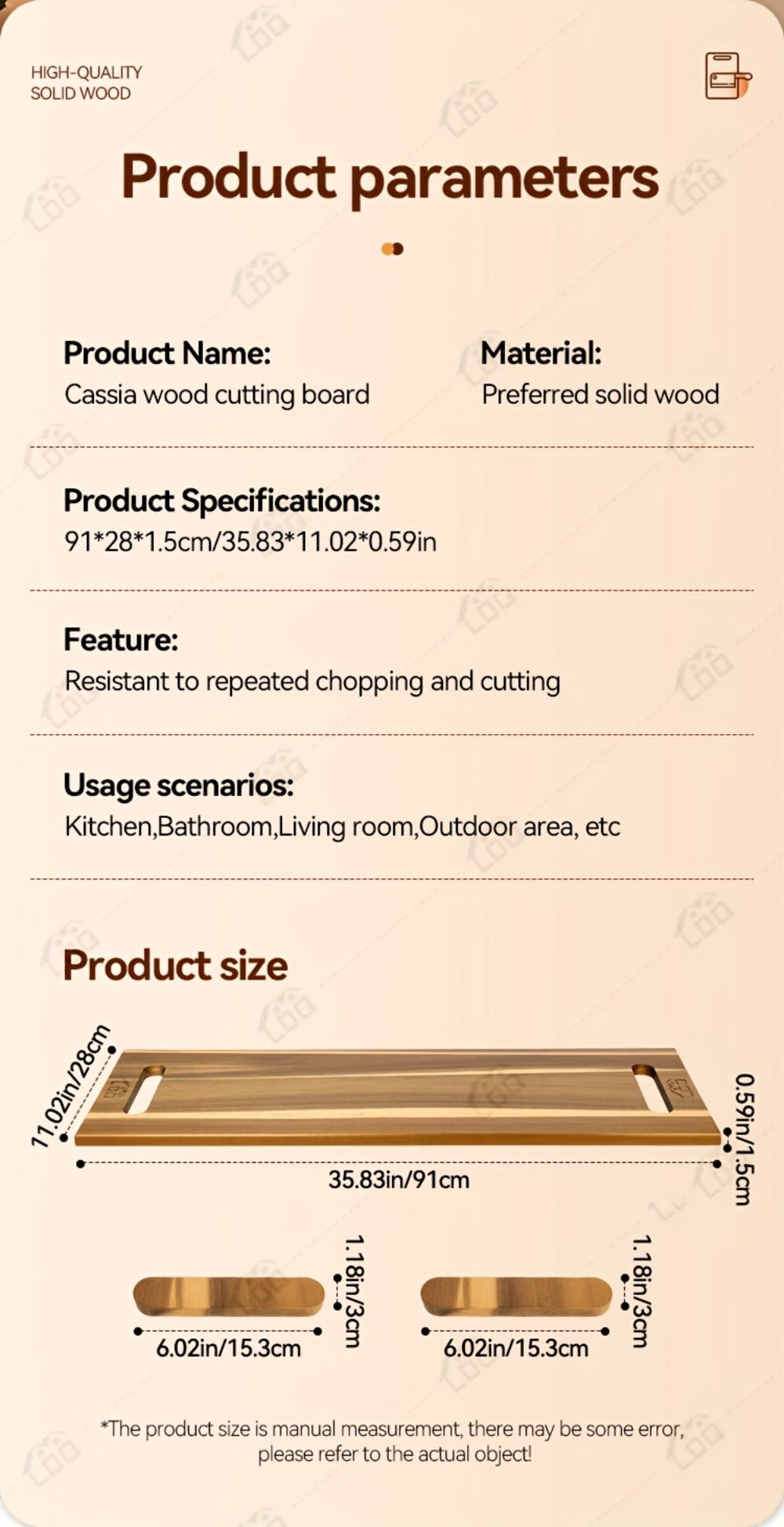 Charcuterie Board Extra Large 36x12 Inch Acacia Wood Cutting Board with Handles 3FT Rectangular Cheese Serving Platter Oversized Grazing Board for Meat Appetizers Party Entertaining Housewarming BBQ Gift
