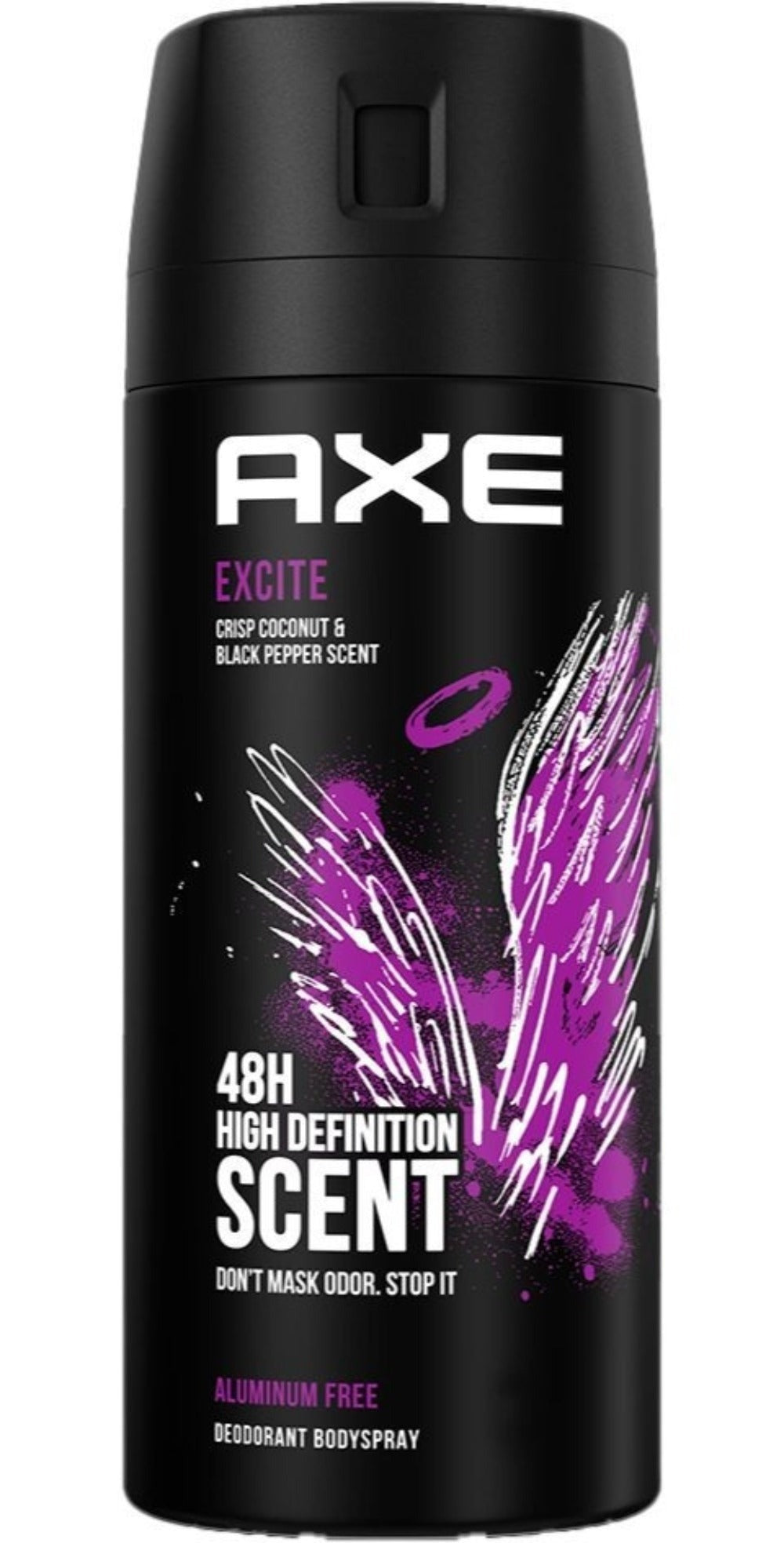 AXE Excite Body Spray for Men 3 Pack 150ml Each - Warm Sweet Spicy Long-Lasting Fragrance Mist for Daily Confidence - Easy Spray Can Deodorant Body Spray for Work Travel Gym Everyday Use