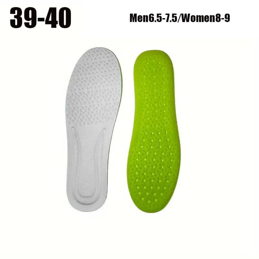 Shoe Insoles for Men & Women - 4 Pairs Cushioning Inserts Ultra-Soft Foam Footbed, Sweat-Proof Arch Support, Cloud Feel Comfort for Sneakers, Boots & Casual Shoes (Sizes 35-46)
