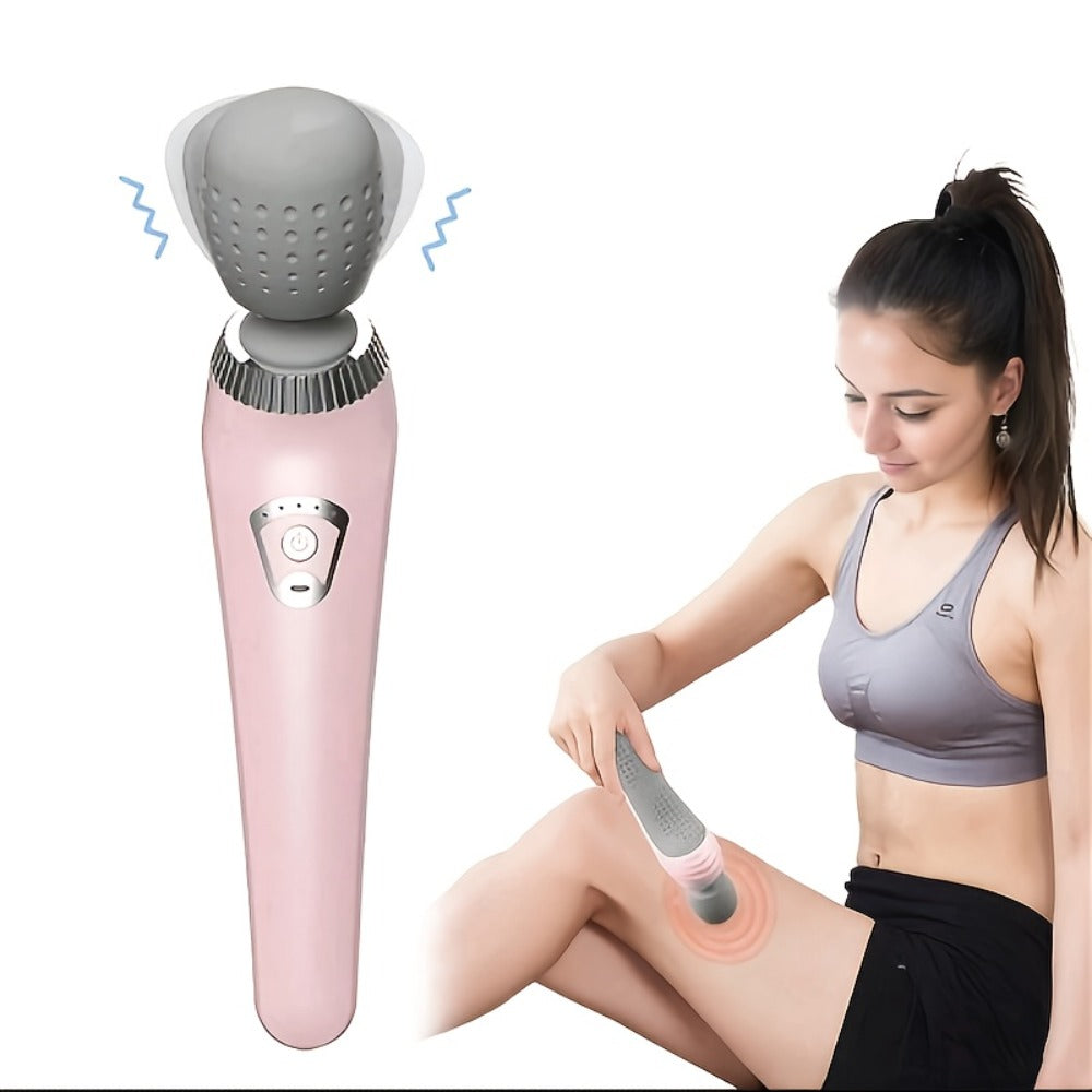 USB Rechargeable Vibration Massage Stick ¨C Portable Handheld Full Body Massager for Neck, Back, Legs & Waist Relaxation, Compact Electric Wand Massager for Home Office & Travel Use