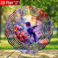 Hummingbird Wind Spinner for Garden ¨C 10¡± Kinetic Metal Sculpture with Color-Changing Feathers, Wind-Powered 2D Flat Iron Art for Outdoor Yard Decor, Patio Stake Ornament, Bird Lover Gift
