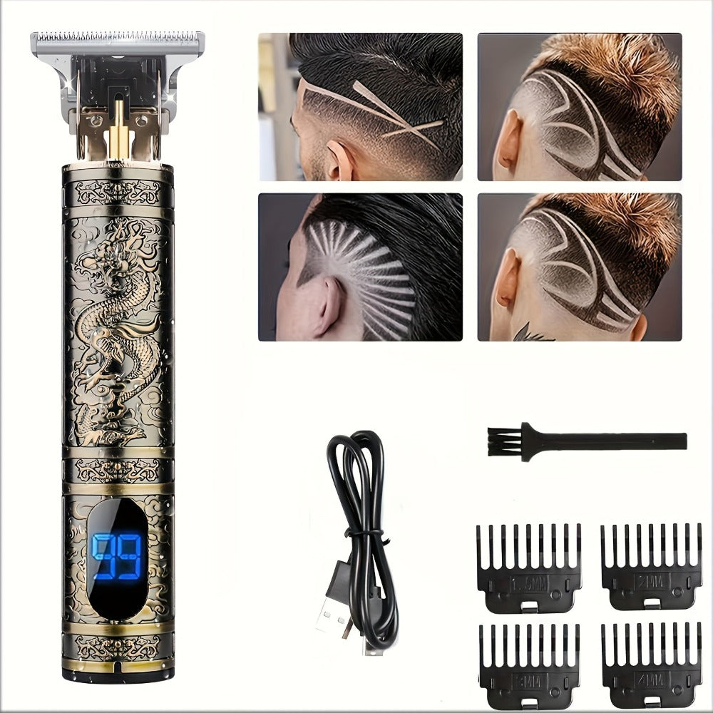 Vintage Bronze LCD Lighter - Novelty Antique Style Windproof Lighter with Dragon Skull Buddha Mustache Design - Unique Collectible Gift Lighter for Men, Cool Gadget Lighter for Smokers