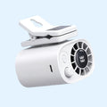 Clip-On Car Fan USB Rechargeable Sun Visor Fan Adjustable Speed Portable Quiet Mini Cooling Fan for Car Truck SUV Road Trip Summer Travel