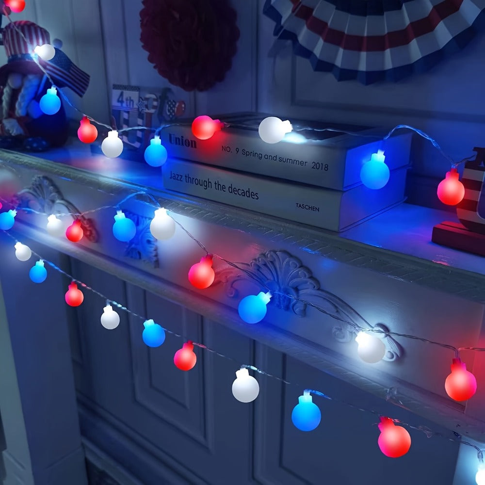Crystal Ball String Lights 100 LED 39ft, Solar Bubble Ball Fairy Lights with 8 Lighting Modes ¡ª Outdoor Waterproof Decor for Christmas, Halloween, July 4th & Patio | Multi-Color Options