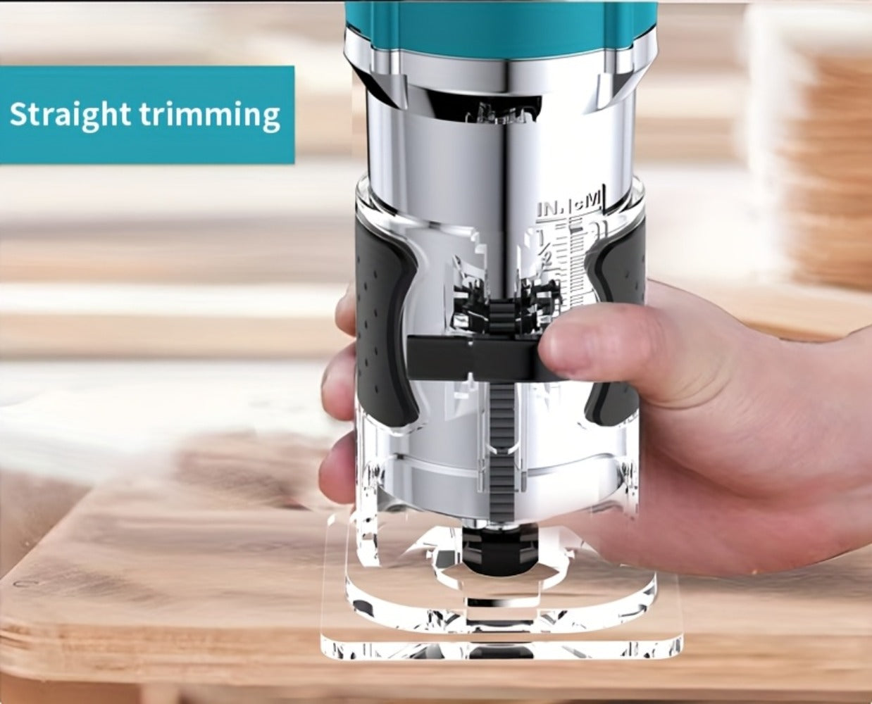Electric Edge Cutting Machine Multifunctional Wood Router Trimmer - Adjustable Speed, Wood Chamfering Slotting Milling Carving Tool with Accessories, Industrial Planer for Woodworking