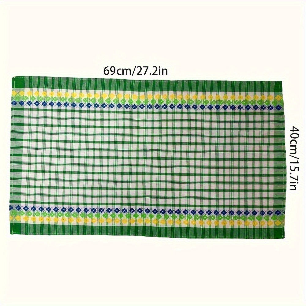 Kitchen Towels 4-Pack 18x28 Inch Extra Large Absorbent Dish Towels Set - Super Soft Quick Dry Farmhouse Stripe Tea Towels, Machine Washable