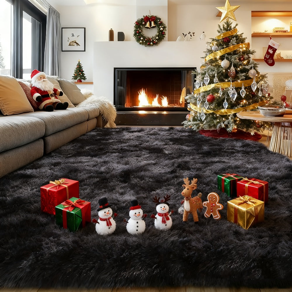 Fluffy Shag Area Rug 8x10 Feet ¨C Ultra Soft Plush Non-Slip Large Living Room Rug, Fuzzy Bedroom Carpet for Teen Dorm, Study Room & Home Decor ¨C Multiple Colors