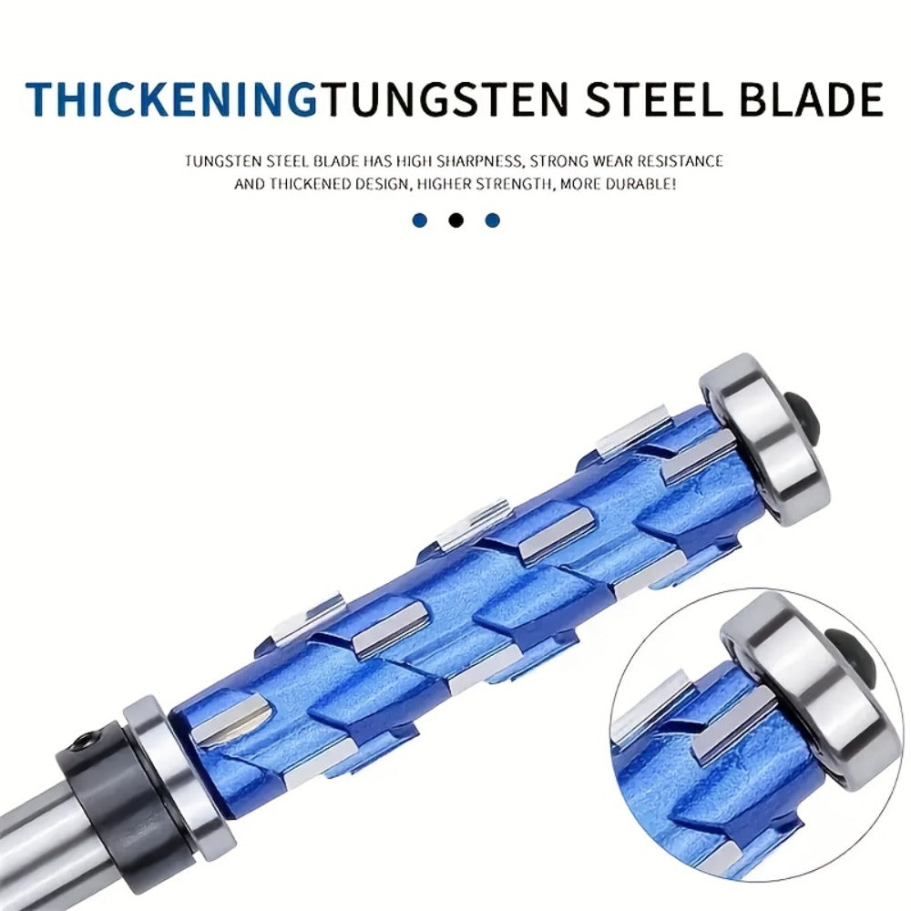 Carbide Flush Trim Router Bit 1/2¡± Shank - Double Bearing Design, Precision Woodworking Template Trimming Bit, CNC Router Cutter for Wood, Plywood & Laminate, 45mm & 65mm Options