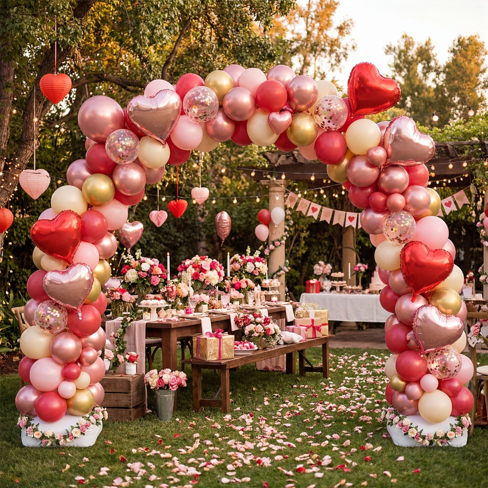 Balloon Arch Kit with Base Stand ¨C Adjustable Floor Arch Stand, Water Fillable Base, Pump & Clips Included, 108x96in for Birthday Wedding Graduation Halloween Christmas Party Decorations