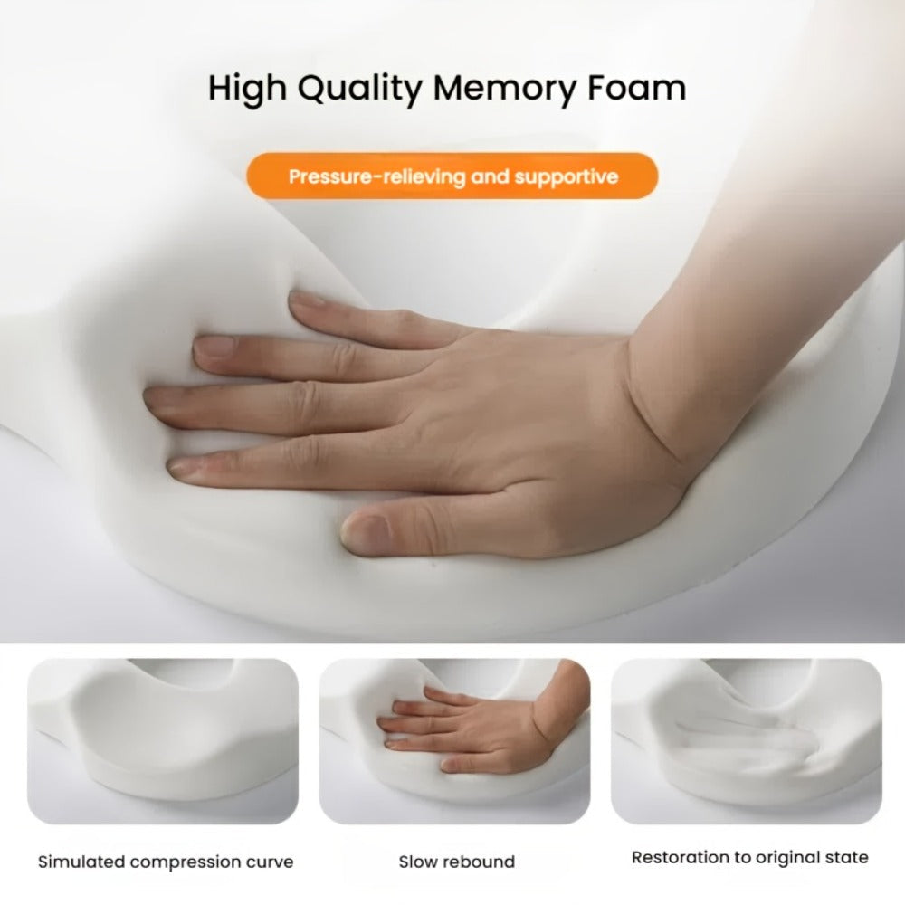 Lumbar Support Pillow Large Size Ergonomic Lower Back Cushion Cooling Breathable Pillowcase Soft Supportive Waist Pillow Bed Sofa Floor