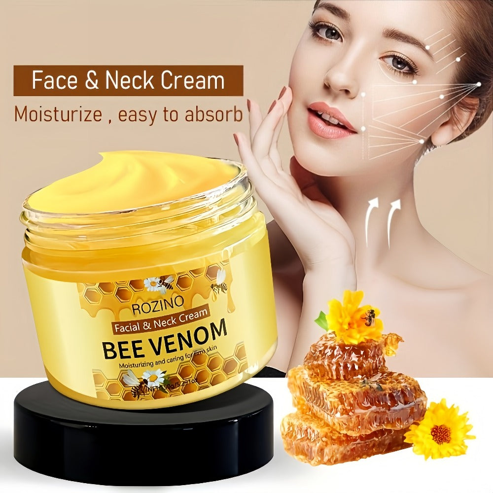 Bee Venom Face & Neck Lifting Firming Cream 150g with Hyaluronic Acid & Vitamin E ¨C Anti-Aging Moisturizer for Tightening, Hydrating & Smoothing Skin
