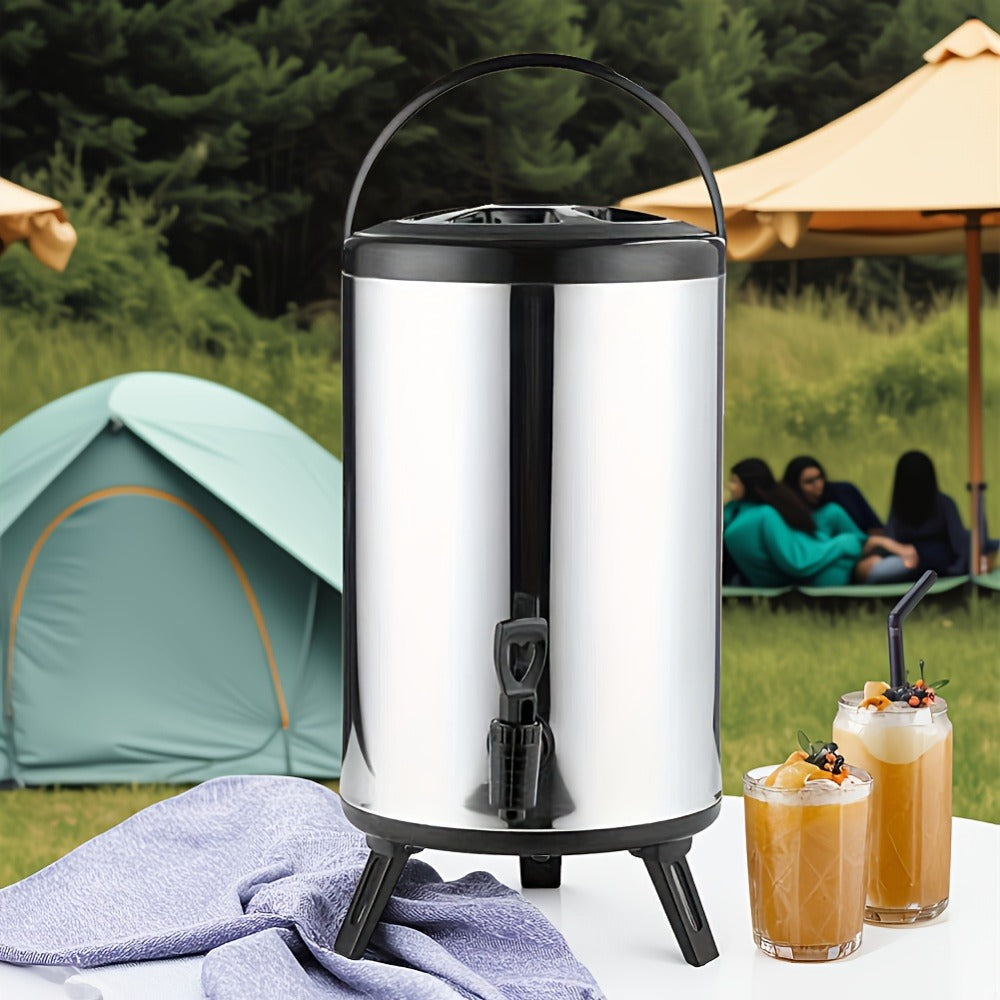Insulated Beverage Dispenser Large Capacity - Hot & Cold Drink Server for Coffee Tea Juice, Ideal for Home Kitchen Party Catering Travel - 1.59 Gal & 2.11 Gal