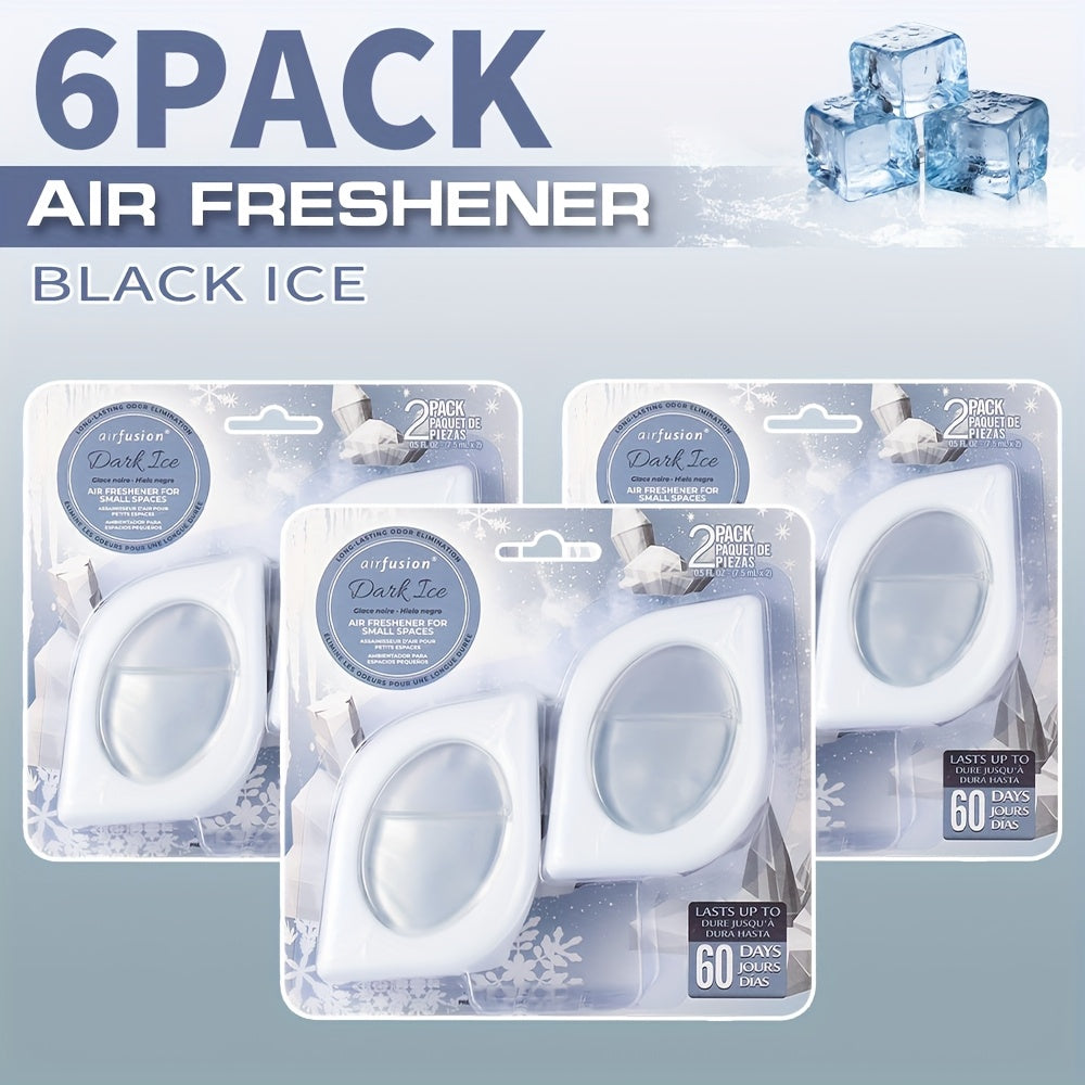 Air Freshener Odor Eliminator for Home Closet Bathroom Pets Small Space 0.25oz Up to 30 Days 6 Scents Eucalyptus Lavender Hawaiian Peach Black Ice Linens Sky 2 6 or 12 Pack