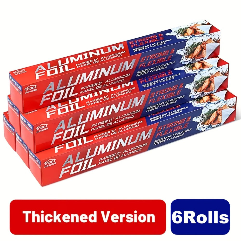Heavy Duty Aluminum Foil Roll 12 Inch Wide 30 Sq Ft for Restaurant Food Packaging Grilling Cooking