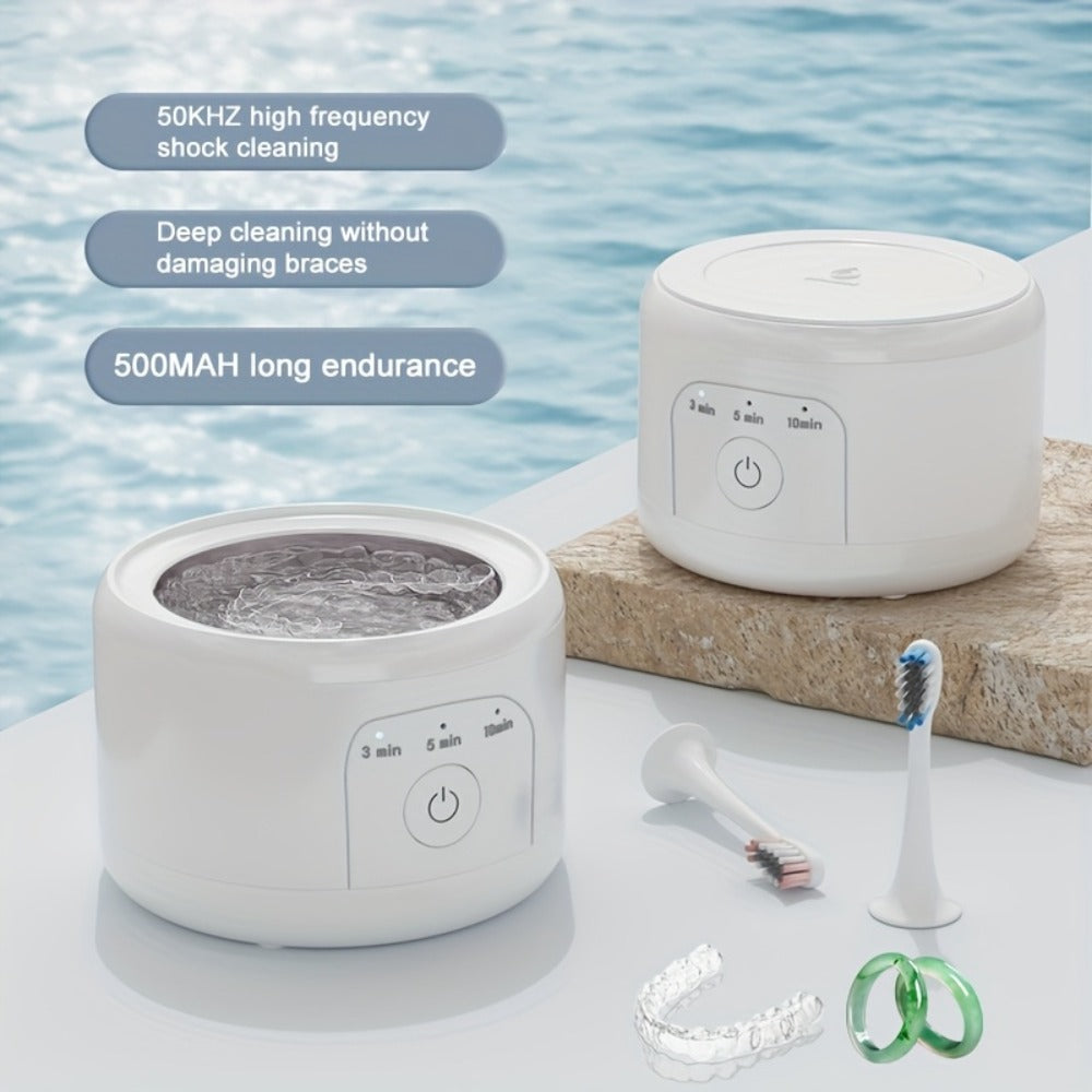 Ultrasonic Retainer Cleaner Machine 50kHz for Aligners & Jewelry