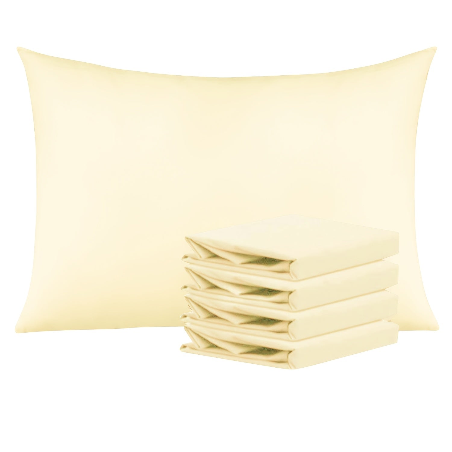 Pillowcases 4 Pack Queen 20x30 ¨C Brushed Microfiber Soft Wrinkle-Free Fade-Resistant Envelope Closure Solid Color 32 Colors