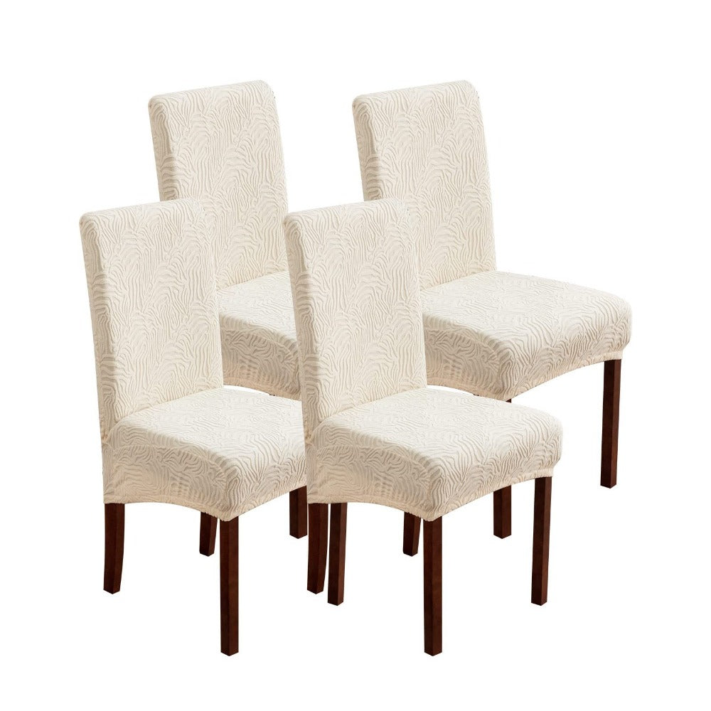 Dining Chair Covers Stretch Jacquard Slipcovers Removable Washable Chair Protector for Kitchen Hotel Restaurant Set of 4 or 6