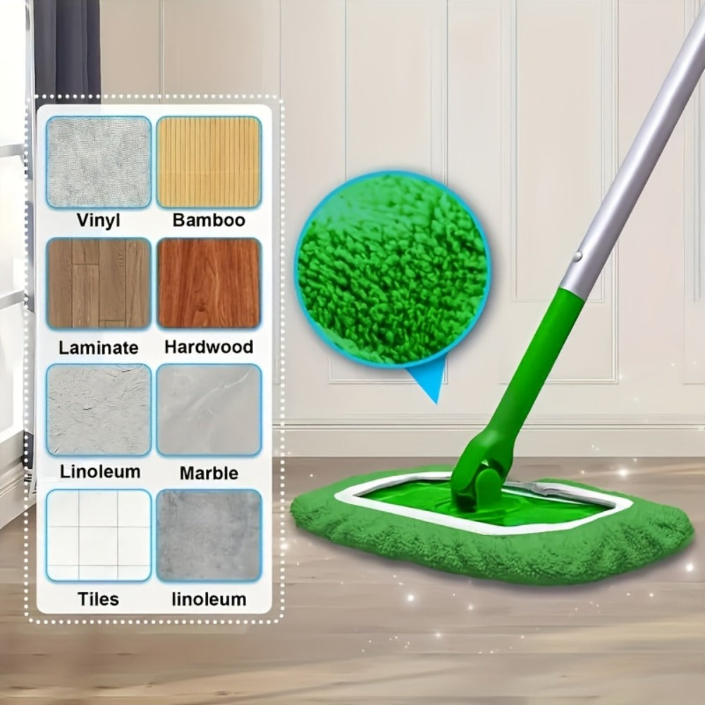 Washable Flat Mop Pads 15 Pack, Reusable Microfiber Replacement Pads for Flat Floor Mops, Wet & Dry Cleaning, Highly Absorbent Dirt & Water Trapping, Easy to Maintain ¨C Mop Not Included