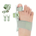 Bunion Corrector Splint with Double Correction ¨C Stepless Adjustable Knob, 3-Angle Fixing Plate, Fits Left & Right Foot for Men & Women