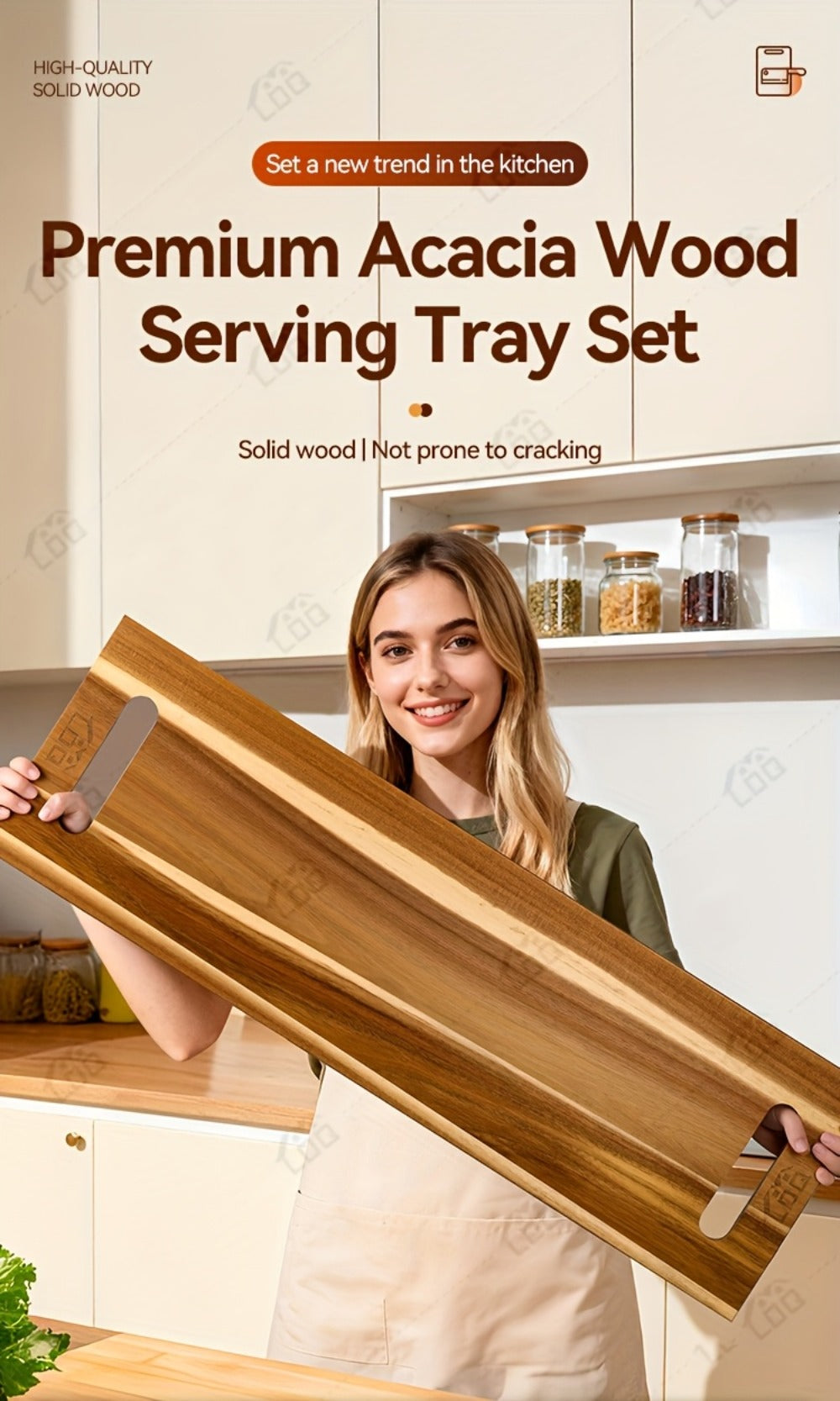 Charcuterie Board Extra Large 36x12 Inch Acacia Wood Cutting Board with Handles 3FT Rectangular Cheese Serving Platter Oversized Grazing Board for Meat Appetizers Party Entertaining Housewarming BBQ Gift