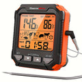 Digital Meat Thermometer with Probe Backlit Display Temp Alert for BBQ Smoker Oven Cooking - 6 Meat Presets 3 Doneness Levels Wide Range 14¡ãF to 572¡ãF Countdown Timer Kitchen Cooking Thermometer