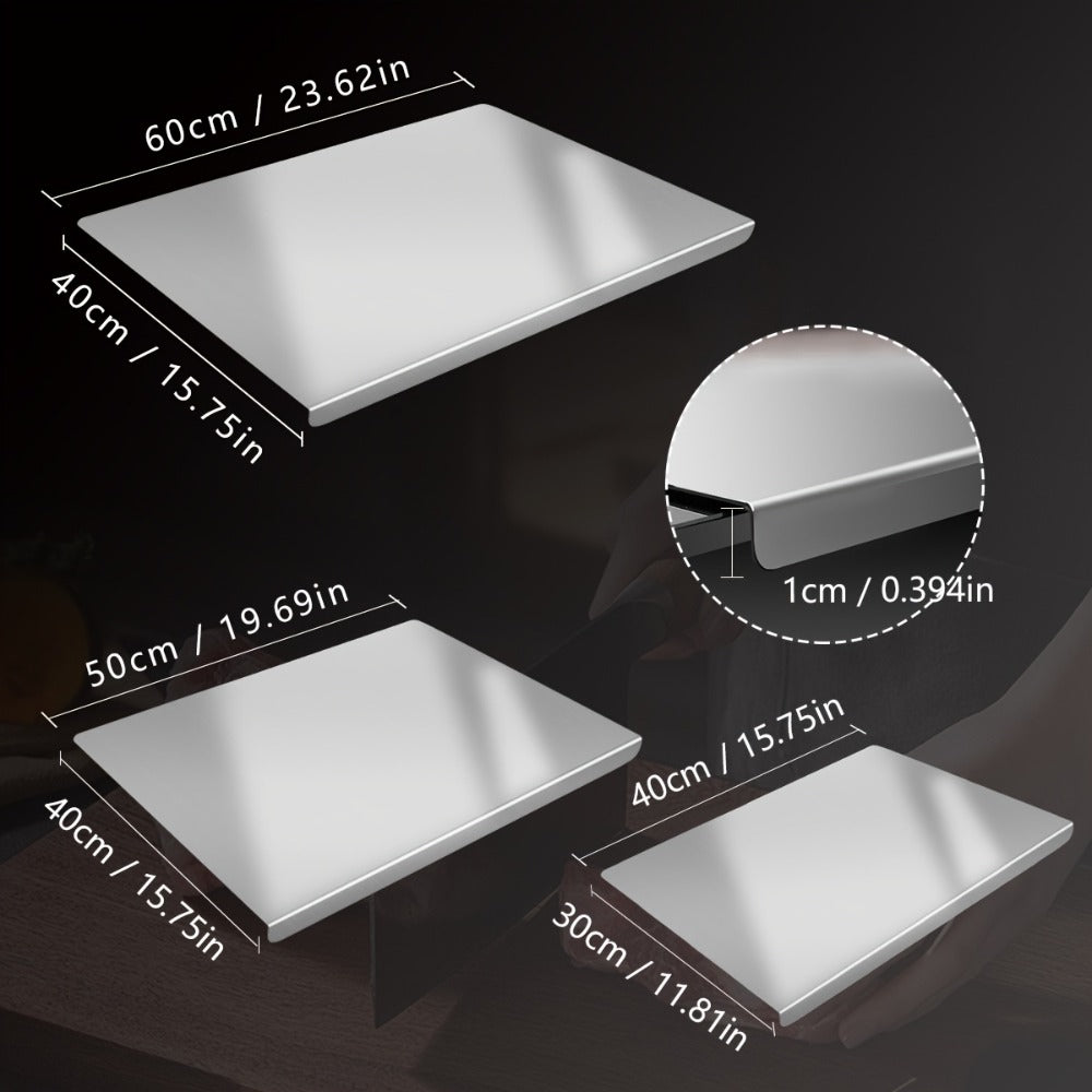 Stainless Steel Cutting Board Large Extra Thick 304 Food Grade Metal Chopping Board Non-Slip Butcher Block for Kitchen Meat Vegetables Fruits with Juice Groove