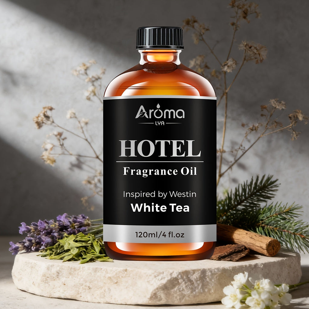 Hotel Fragrance Essential Oil 4oz/120ml ¨C Luxury Scent for Diffuser, Humidifier, Candles & Perfume | White Tea, CapriBreeze, MINE, Beach Villas, R-C Hotel