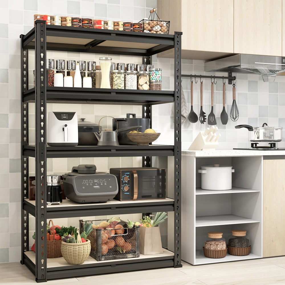 Heavy Duty Garage Shelving Unit 5-Tier Metal Storage Shelf ¨C 2000/2500 LBS Capacity Adjustable Steel Shelves for Garage, Basement & Warehouse | 60¡±/72¡± H Utility Rack for Kitchen, Pantry & Workshop