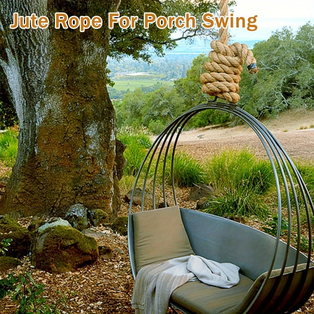 Manila Rope Natural Jute Twisted Hemp Rope ¨C 3/4¡± 1¡± 1-1/4¡± 1.5¡± Thick Heavy Duty Outdoor Rope for Swing Bed Hammock Railing Crafts Tug of War Landscaping Gardening Bundling Home Decor