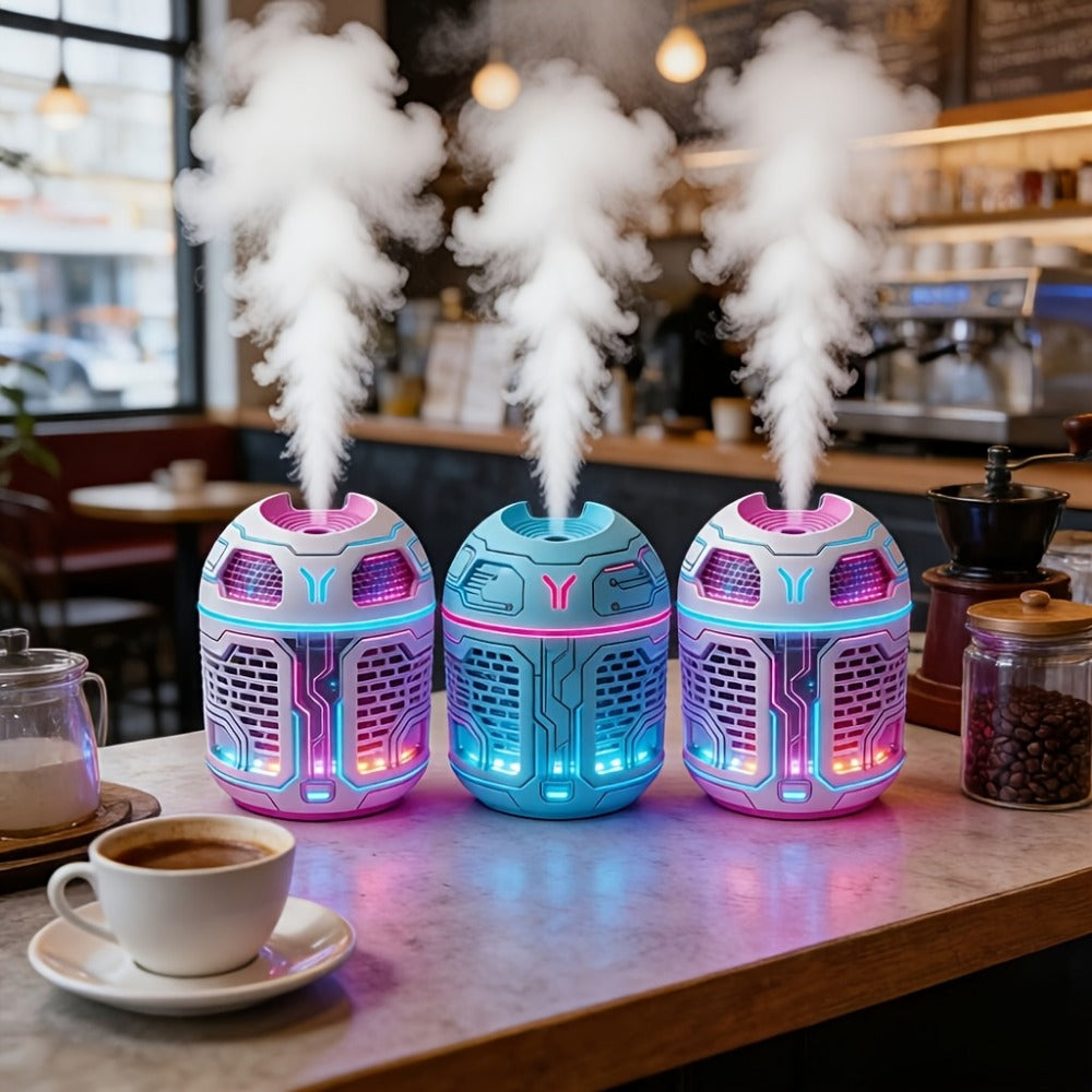 Mini Aromatherapy Humidifier Set of 3 Cool Mist Diffuser with Odor Eliminator No Filter USB Low Voltage for Car Bedroom Dorm Office Desktop Air Freshener Gift for Women Room Decor
