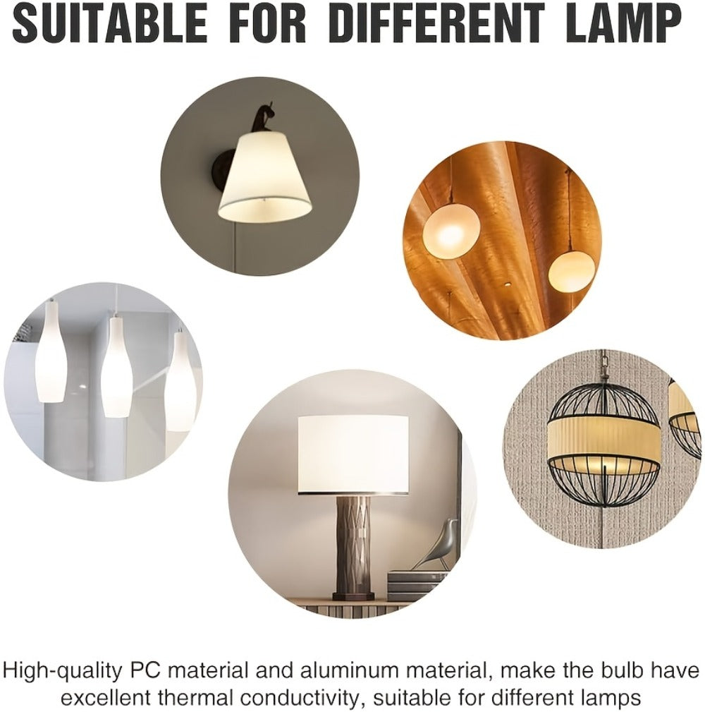 Rechargeable Emergency LED Bulb IP54 Waterproof 2000mAh 60W Equivalent 6000K with Hook ¨C E27 E26 Universal Base Wireless Portable Auto-On for Home Office Camping Outdoor Power Outage, 4 8 10 12 Pack