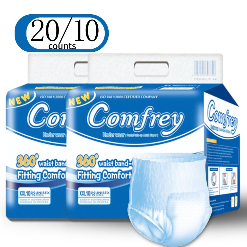 Adult Incontinence Underwear Disposable Pull Ups for Women & Men - Overnight Bladder Control Briefs, Maximum Absorbency, Slip-On Protection | M/L/XL/2XL