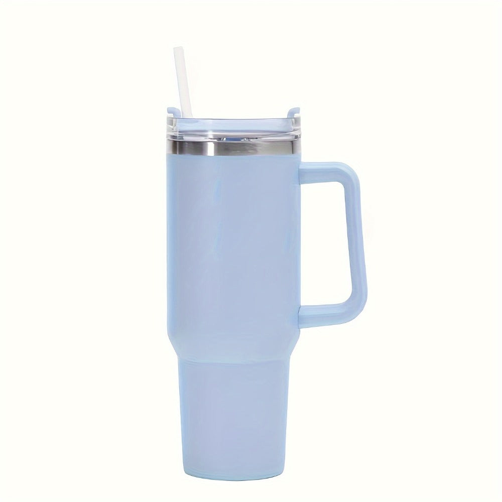 Water Bottle 40oz Stainless Steel with Lid and Straw - Leak Proof Insulated Cold Water Cup for Outdoor Sports Gym Hiking and Travel, Large Capacity Reusable Drink Bottle for Men and Women, Available in 6 Colors