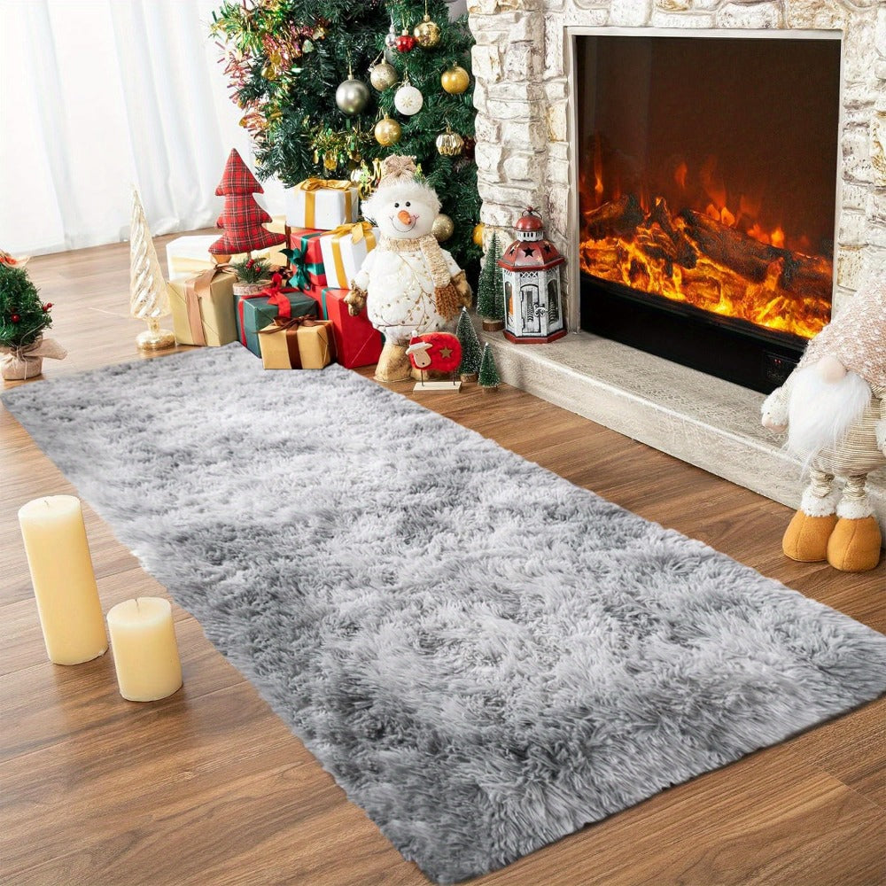 Tie-Dye Shaggy Fluffy Area Rug Non-Slip Machine Washable ¨C Soft Plush Fuzzy Carpet for Bedroom, Living Room, Hallway & Dorm ¨C 6 Colors, 4 Sizes: 2x6, 3x5, 6x9, 8x10 Ft