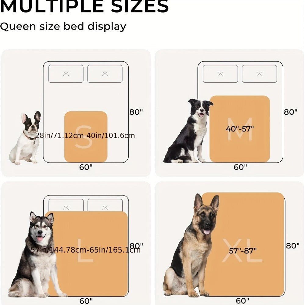 Waterproof Pet Blanket ¨C Reversible Liquid-Proof Coral Fleece Dog Blanket for Couch, Sofa & Bed, Furniture Protector, 2 Patterns