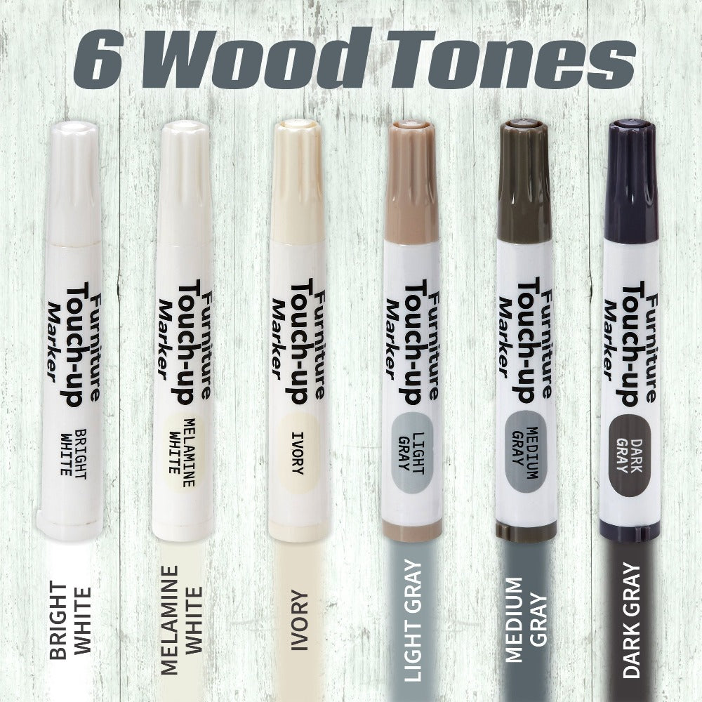 Wood Scratch Repair Kit Furniture Touch Up Markers Scratch Stain Repair Pens for Wood Furniture Tables Desks Floors Bedposts Cabinets Dark Light Mixed Colors 13 PC or 34 PC Carpenter Essential