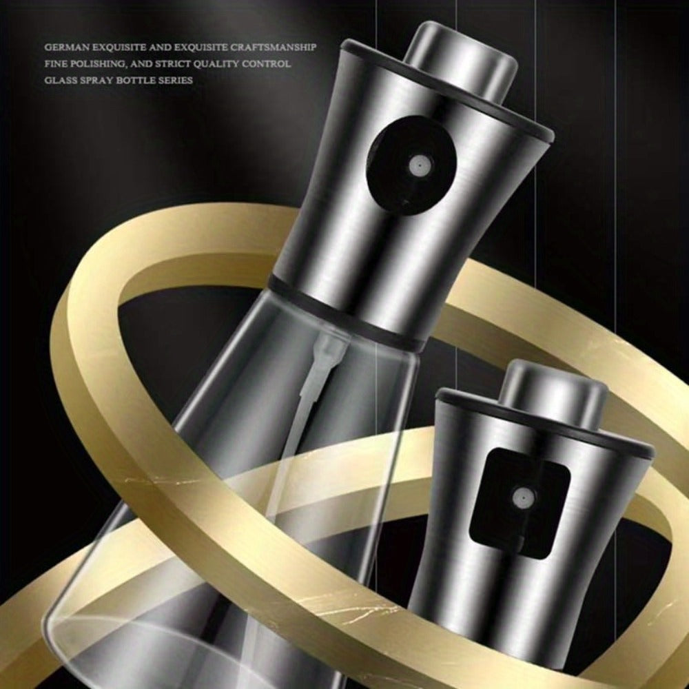 Oil Sprayer for Cooking Stainless Steel ¨C Pressurized Glass Olive Oil Spray Bottle for Kitchen BBQ Grilling Baking Air Fryer