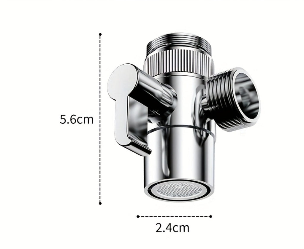 Faucet Extender Pull-Out Retractable Showerhead for Washbasin - Hot & Cold Compatible Hair Washing Sink Sprayer, Basin Extension Attachment for Bathroom Sink, 1-Speed & 3-Speed Options