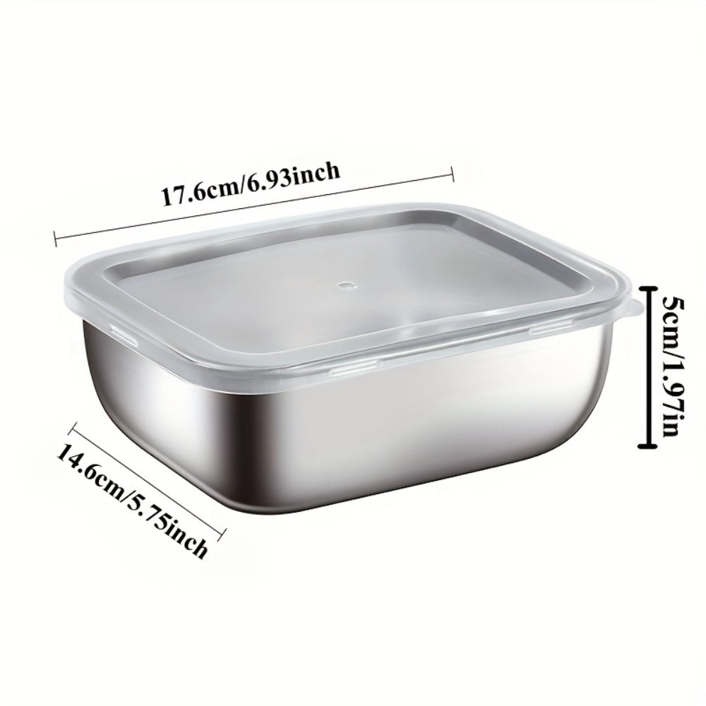 Stainless Steel Food Storage Containers with Lids Set - Meal Prep Lunch Box, Refrigerator & Kitchen Organizer, Outdoor Picnic Bento Box